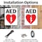 Signmission AED Sign (with graphic), 10 in W x Rectangle, Plastic OS-2PACK-MISC-P-1014-L-19478 - alternate 7